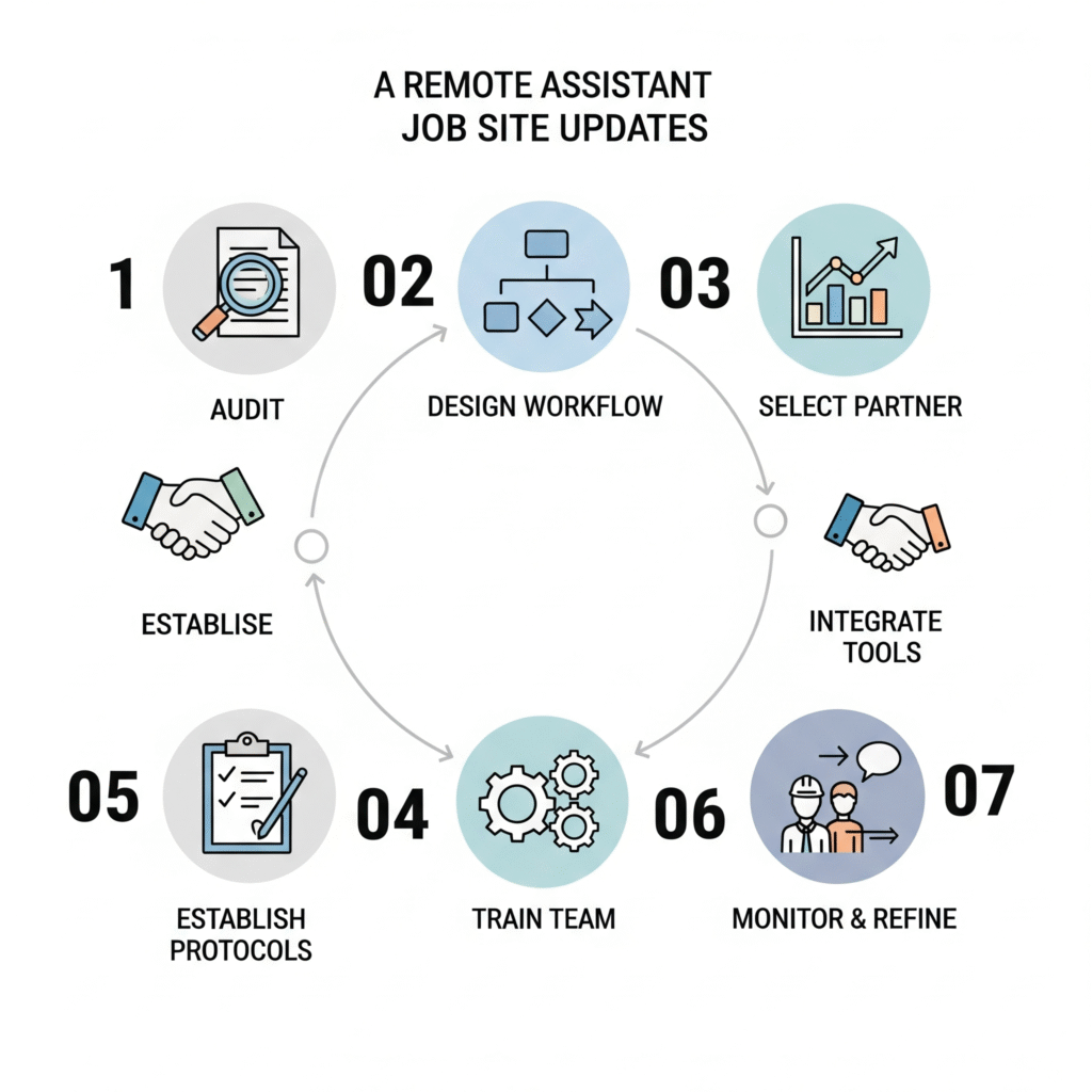 A step-by-step visual guide to implementing a remote assistant.